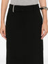 straight-cut midi skirt